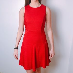 4c Red Sleeveless Fit and Flare Dress- Like New!